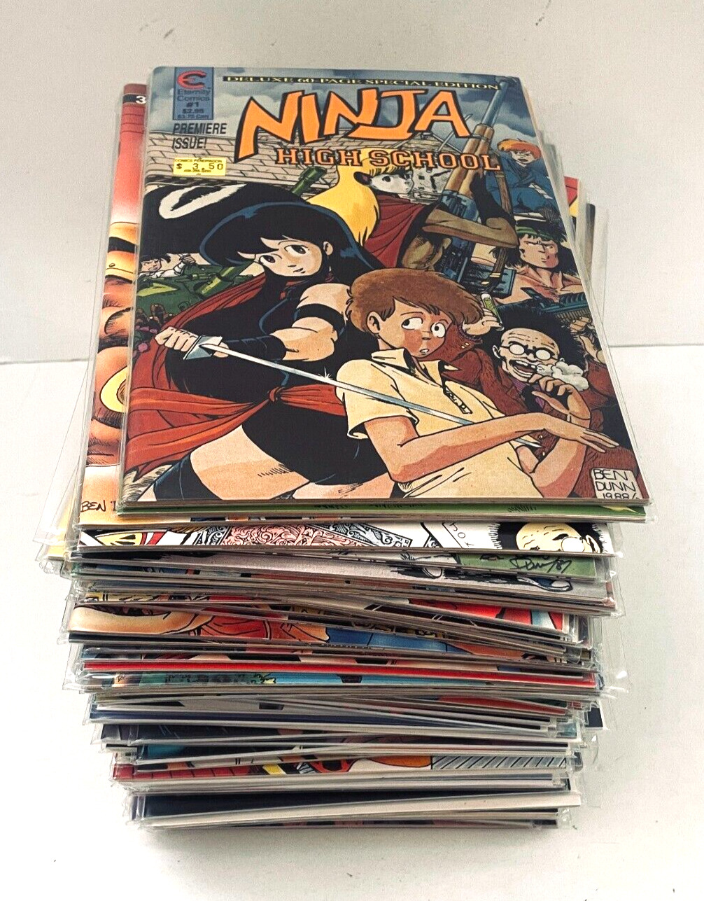 1990s Ninja High School Lot Of 66 Comic Books #1 to 53 Yearbook Ben Dunn
