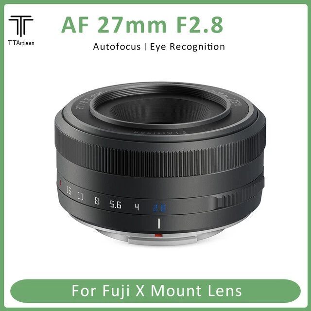 TTArtisan 27 mm F2.8 APS-CAF Autofokus-Augenerkennungs-Kameraobjektiv für Fuji X