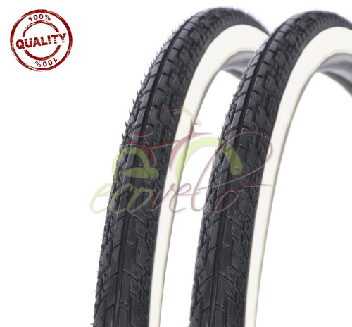 2 Pneus Déestone 26 x 1,75 (44-559) anti-perçage chambres pneumatiques pour vélo de ville
