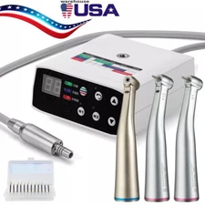 Brushless Dental LED Electric Micro Motor /1:5 Increasing Handpiece /FG Burs FL2