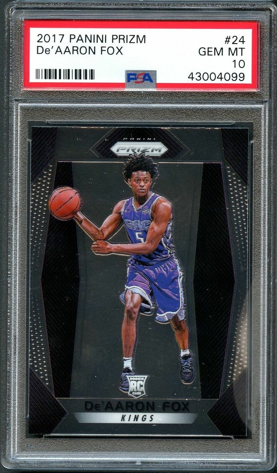  De'Aaron Fox 2017-18 Donruss #196 NBA Rated Rookie Card PGI 10  : Collectibles & Fine Art