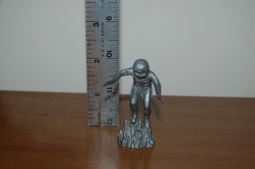 Modellino Marx anni 60 - Operazione Base Lunare Astronauta Argento Plastica Space Man Hop - Foto 6 di 6