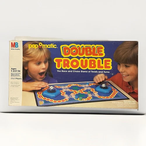 Milton Bradley Pop O Matic Double Trouble Vintage 1986 Game Complete
