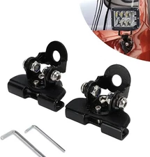 Led Light Bar Mounting Brackets, Adjustable Hood Led Work Light 2 PCS Black