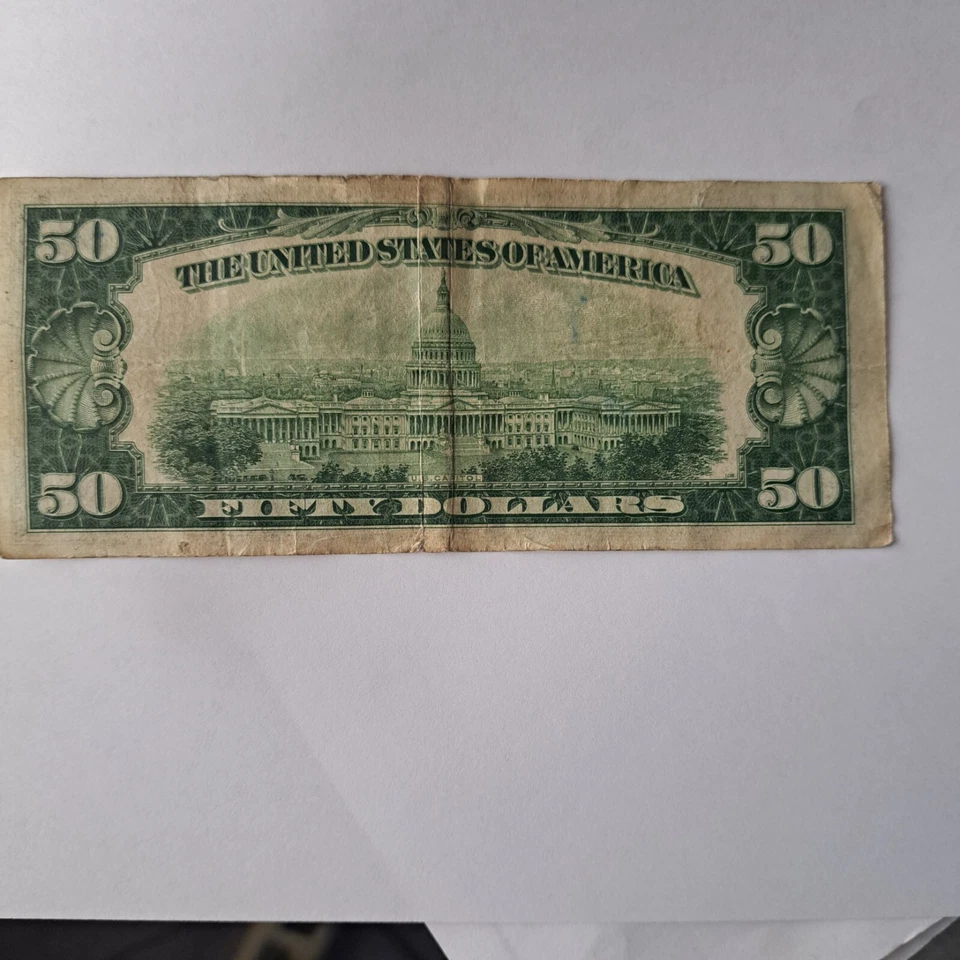 1934 $50.00 dollar bill - Image 2 of 2