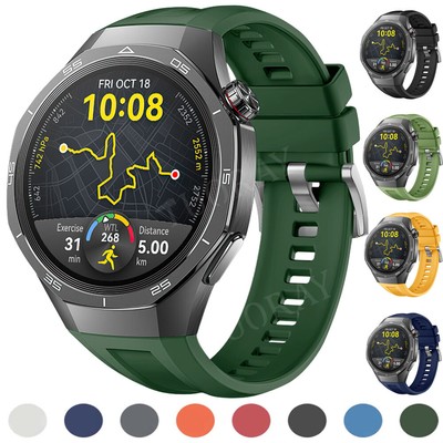 Silicone Strap For Huawei Watch GT 5 Pro 46mm Soft Sport Wrist Band Replacement