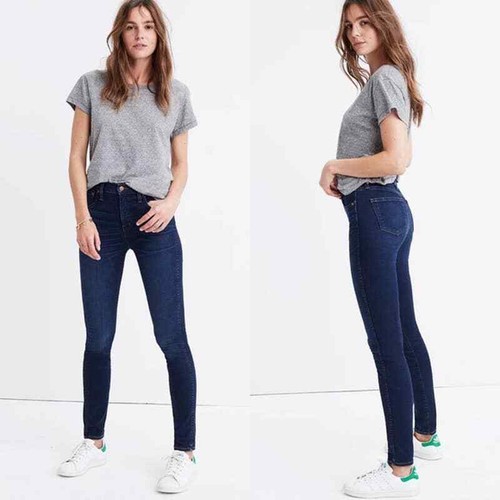 High Rise Skinny Jeans in Hayes Wash 
