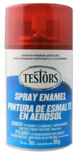 Testors Model Paint #1605 Custom Red Enamel Spray 3 Ounces Free Shipping