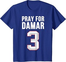 Love For 3 Pray For Damar American Football Player Youth Unisex T-shirt
