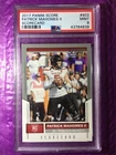 Patrick Mahomes 2017 Score RC #403 Scorecard Grey SP PSA 9