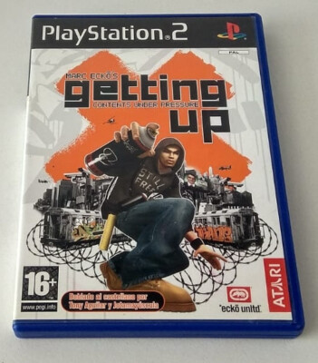 X1012F-CARATULA VACIA MARC ECKO´SGETTING UP CON MANUAL PLAYSTATION 2 (SIN JUEGO)