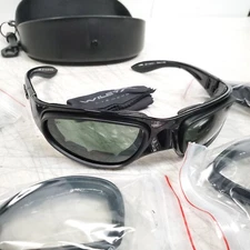 Wiley X Z87-2 Glasses/Goggles With Interchangeable Lens And Accessories