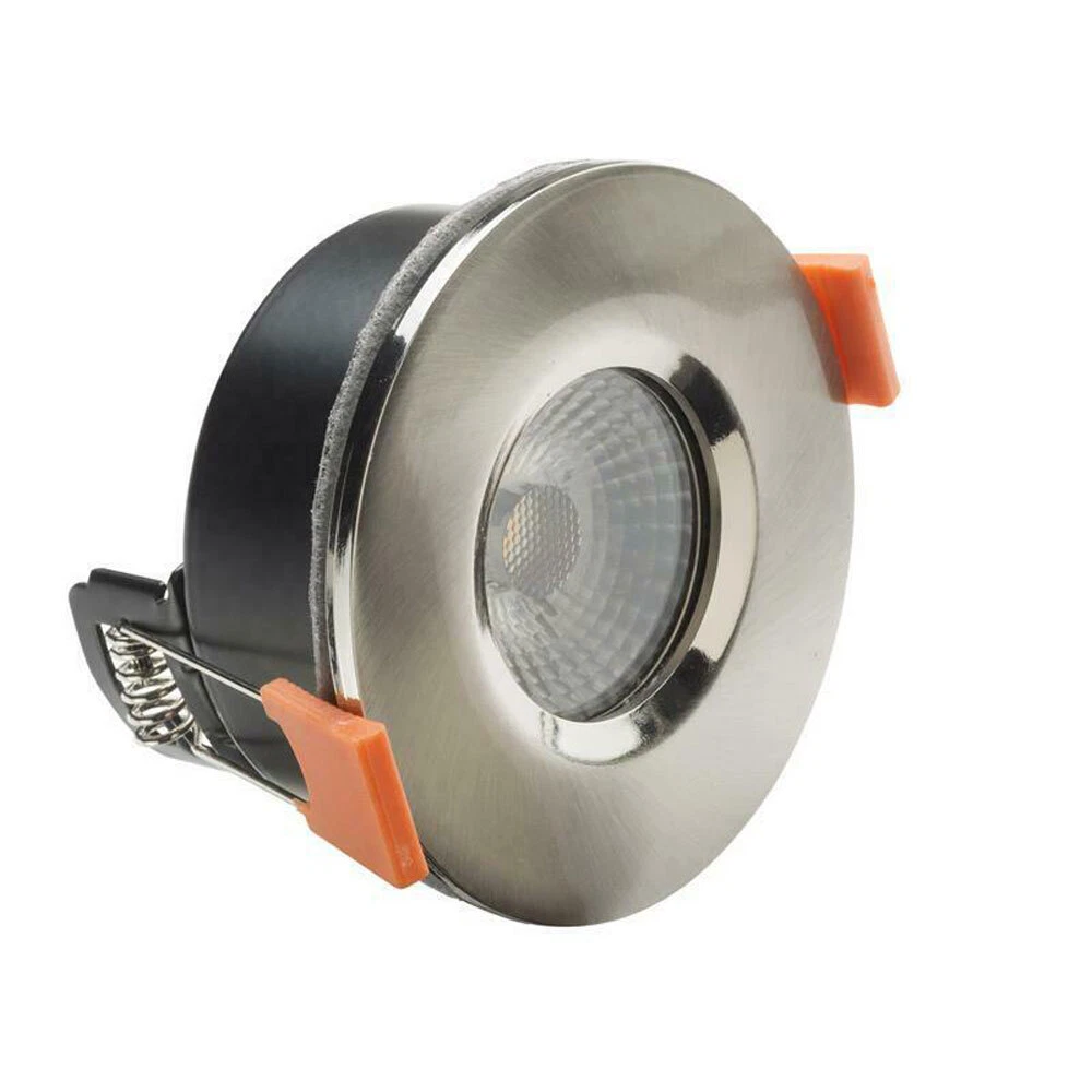 LED Einbaustrahler Feuerschutz Edelstahl gebürstet IP65 3,8W 320lm 