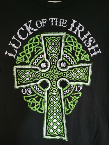 Camiseta de hombre CELEBRATE L 42/44 Luck of the Irish algodón poliéster - Imagen 2 de 3