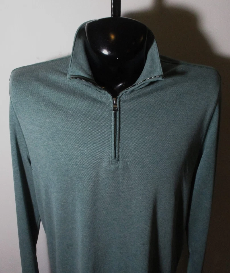 Camisa Polo MICHAEL KORS Verde Manga Larga 1/2 Cremallera Talla XL Foto 2 de 4