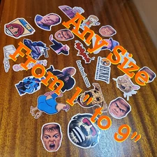 ANY SIZE Custom Stickers, Barfool ~  Make Your Own Text Photo Phone Laptop Vinyl