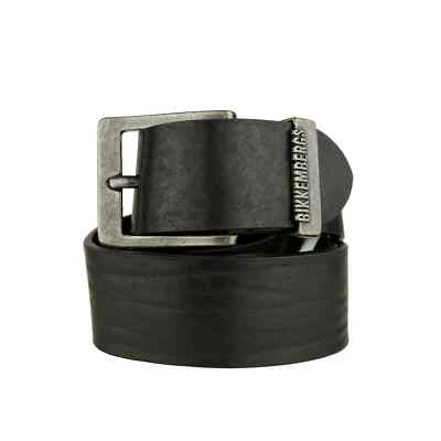 NWT Men's BIKKEMBERGS Calfskin Belt Black Color Size 40/100 cm