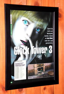「CLOCK TOWER 3」 ポスター Clock Tower 3 PS2 Capcom Vintage Promo Rare Small Poster / Ad Page