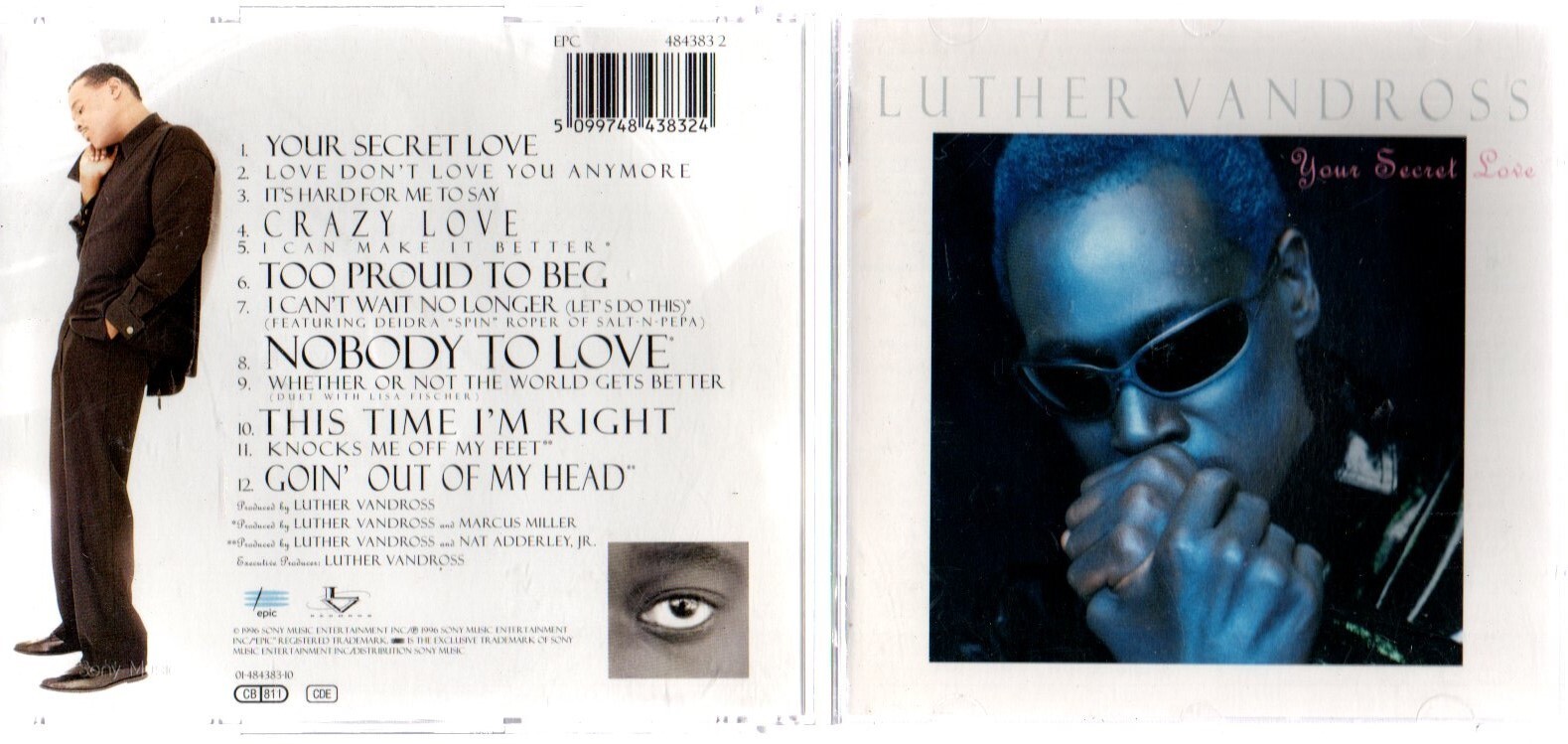 Your Secret Love by Luther Vandross (CD, 2018)