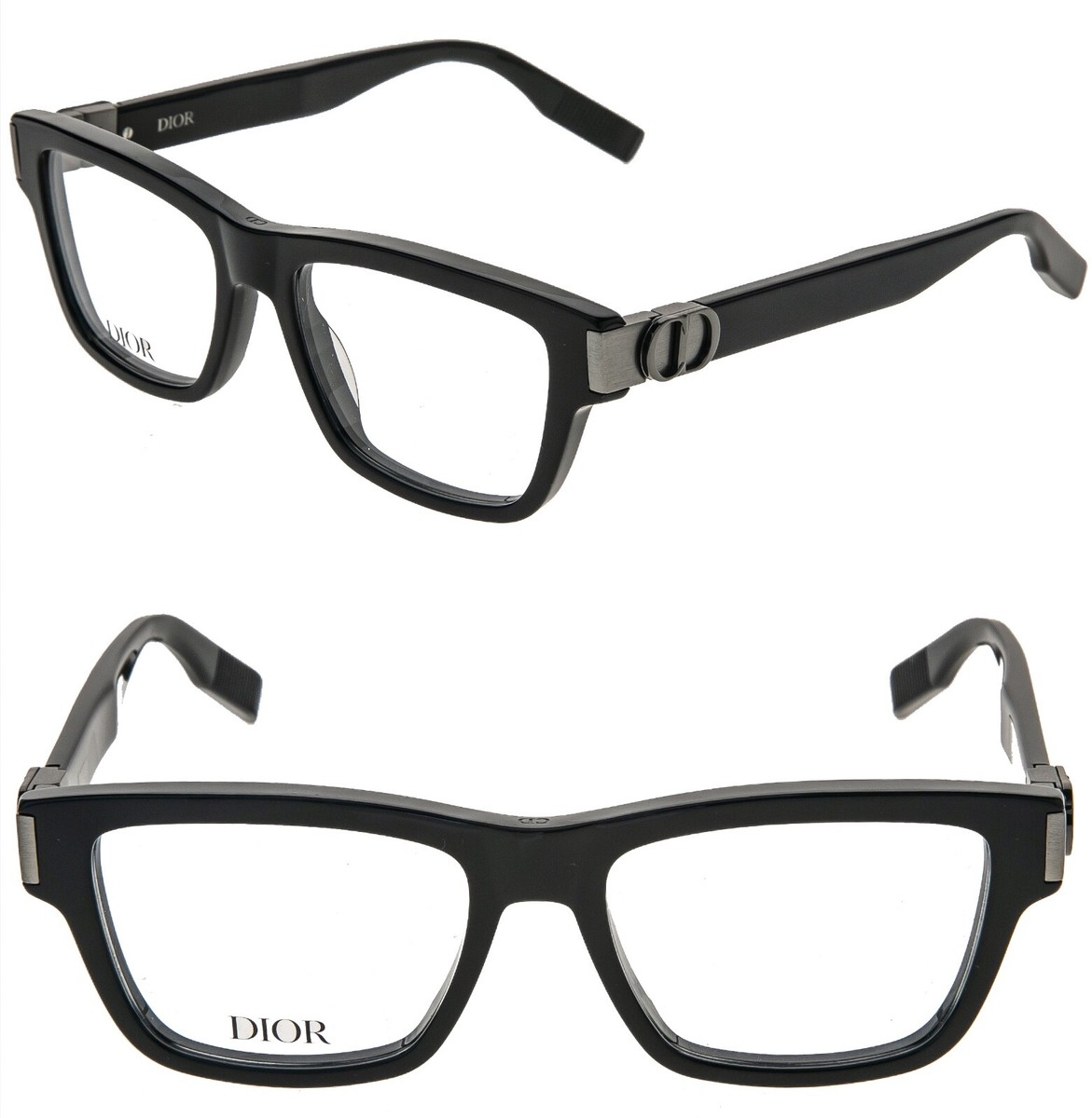 CHRISTIAN DIOR CD ICONO S1I Black Gunmetal Eyeglasses 53mm