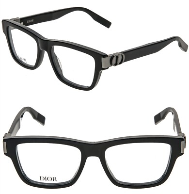 CHRISTIAN DIOR CD ICONO S1I Black Gunmetal Eyeglasses 53mm DM50080I DIORICON