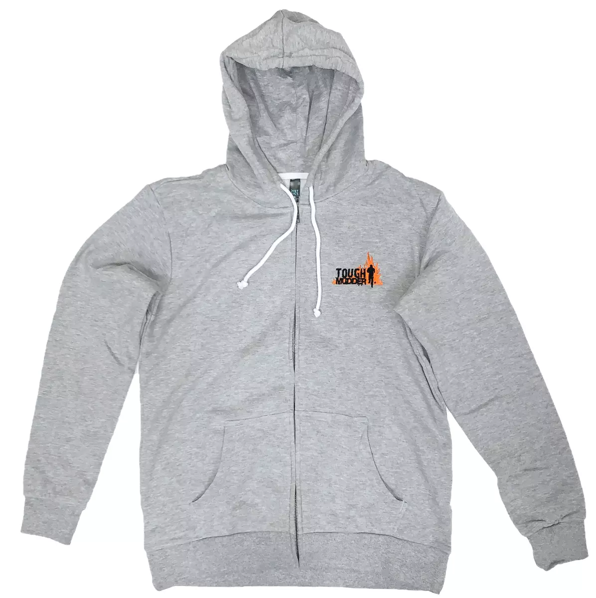 Gray hoodie sales with white strings