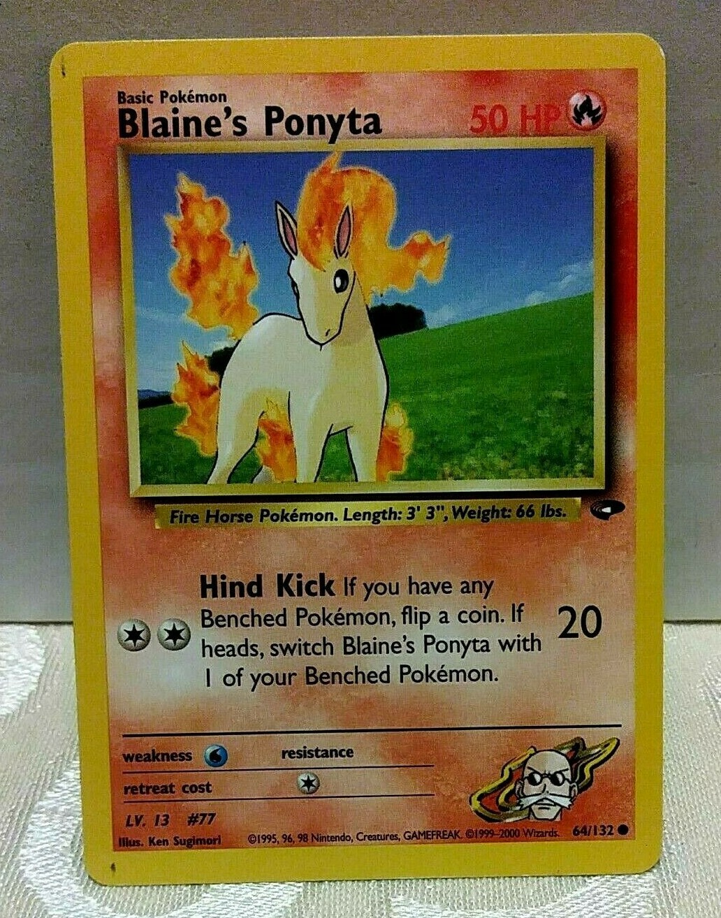 POKEMON Blaine's Ponyta 64/132 Gym Challenge Set, Common, NM Condition