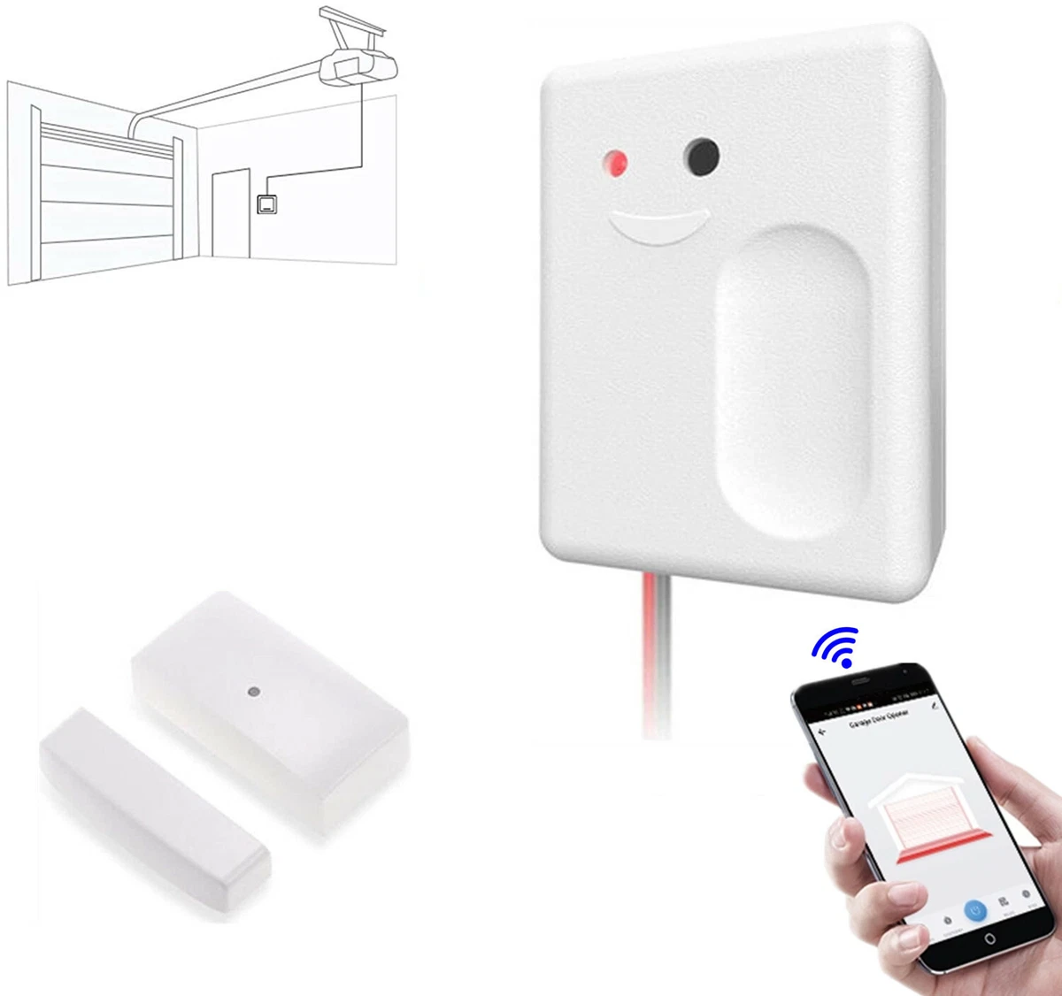 Diy alexa best sale garage door opener