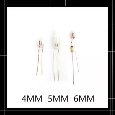Mini Neon Glimmlampe 4mm,5mm,6mm Neonleuchte Indicator Grün,Blau,Orange 230V AC