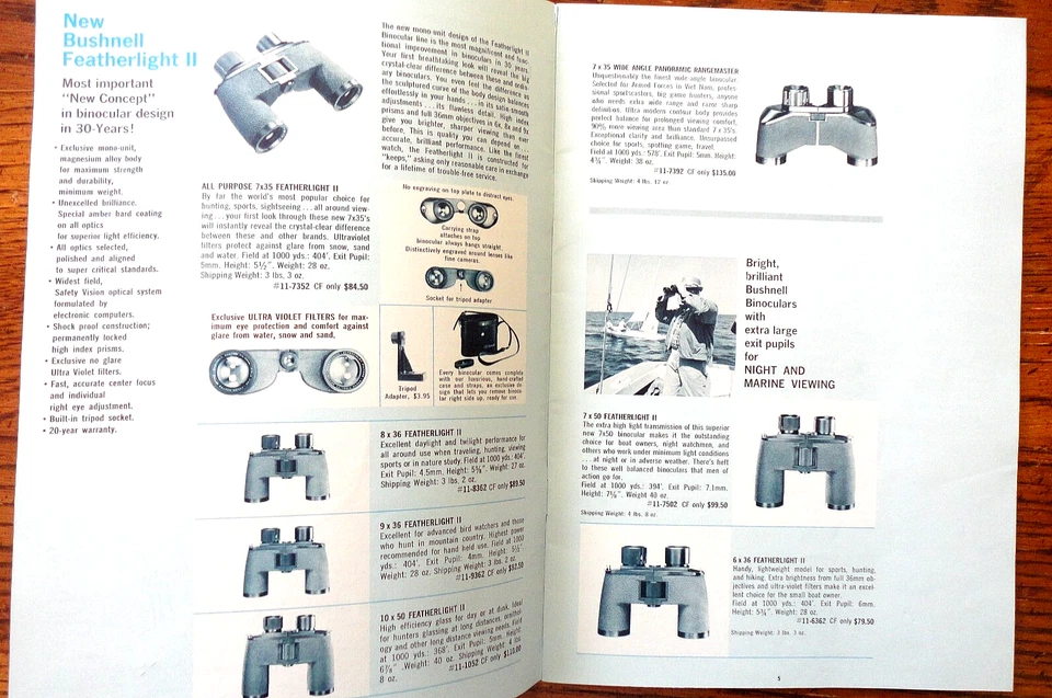 1966 ORIGINAL BUSHNELL CATALOG*Binoculars/Scopes/Glasses*NEW - Image 4 of 4