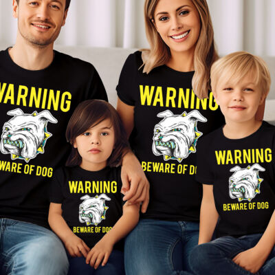 Warning Be Ware Of Dog Guide Dog Fund Race Runners Charity Race T-Shirt #DDR