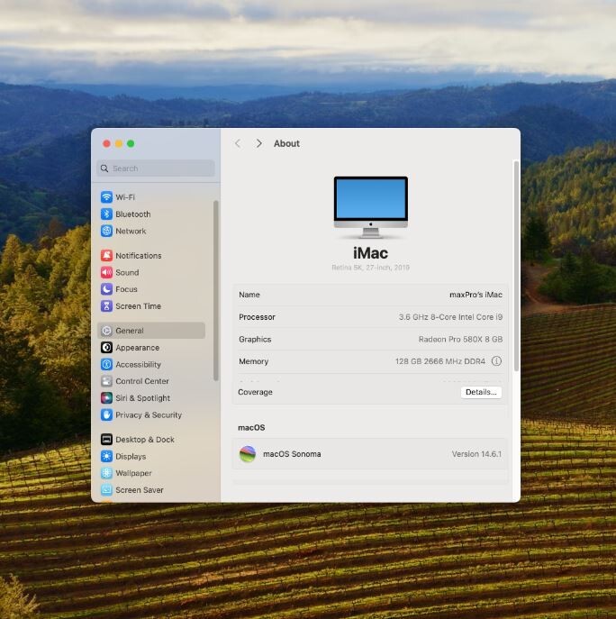 2019 iMac 27 | 3.6GHz 8-Core i9 | 128GB RAM | 1TB PCIe + 4TB 2019 iMac 27 | 3.6GHz 8-Core i9 | 128GB RAM | 1TB PCIe + 4TB