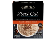 Better Oats Steel Cut Maple & Brown Sugar Oatmeal
