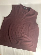 Jantzen Mens maroon sweater vintage vest large