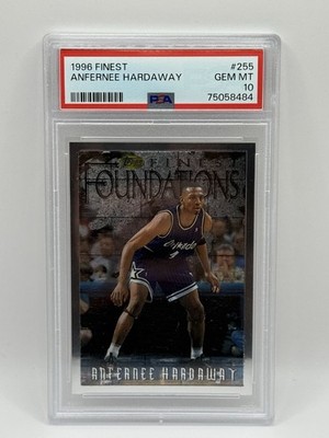 1996 Finest Anfernee Hardaway PSA 10 Magic #255 Silver No Coating Uncommon