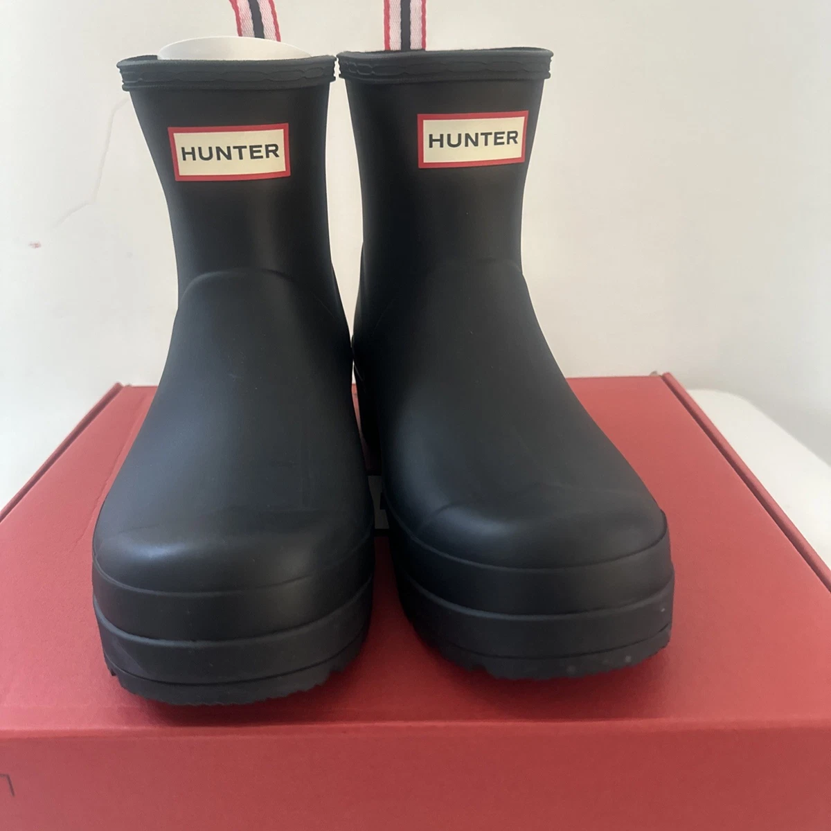 Hunter Original Short Black Boots for Women for sale | eBay