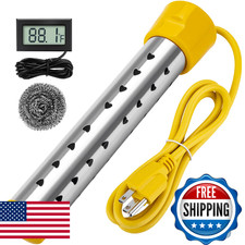 Bebaigowna Portable Water Heaters 1500W Electric Immersion Heater LCD Thermomete