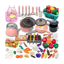 Kids Kitchen Toy Accessories Kitchen Playset Pretend Cooking Pl... Fast USA SHIP