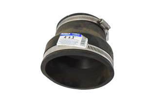Fernco PlumbQwik 1056-43 4x3 Inch CI Plastic Coupling Cast Iron Sewer Drain Pipe