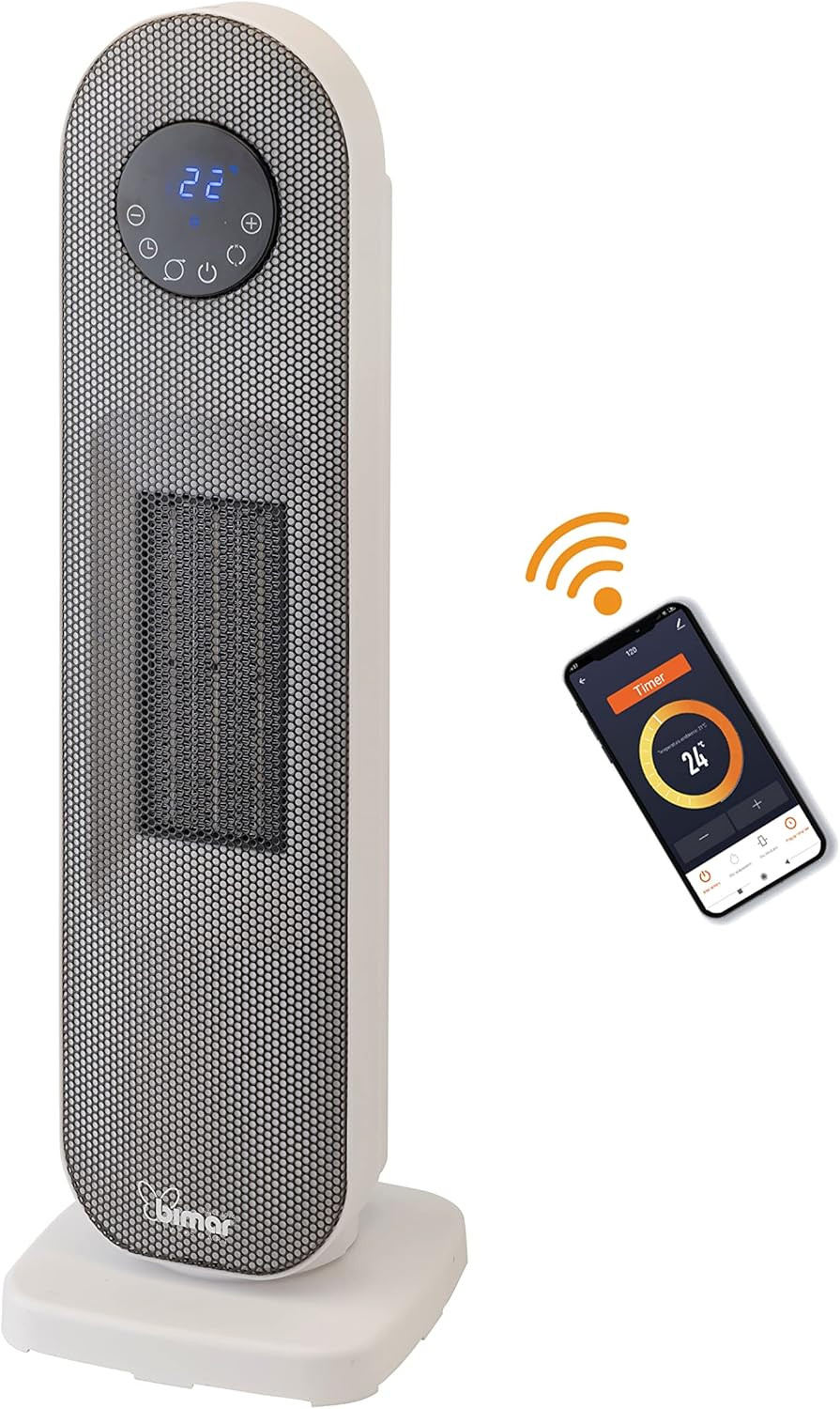 AMA10 Termoventilatore Ceramica Wi-Fi: Stufa a Colonna Smart per Casa