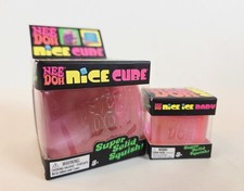 PINK NeeDoh Nice Cube And Nice Ice Baby Set, Nee Doh Squishy Combo, 1 Of Each