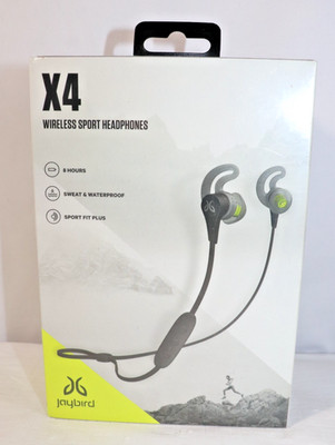 Jaybird X4 Wireless Sport Bluetooth Headphones In-Ear Earbuds IPX7 New Sealed