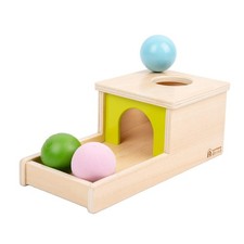 Object Permanence Box with Tray Three Balls Montessori Toys for 6-12 Months B...