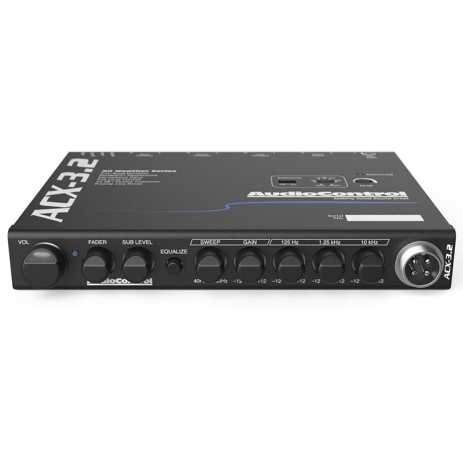 Audiocontrol ACX-3.2 All-weather Equalizer & Crossover With Paging Mic