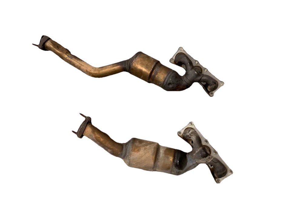 BMW E60 530i 528i 525i N52 2006-10 motor escape colector cabezales 75645849 Foto 2 de 4