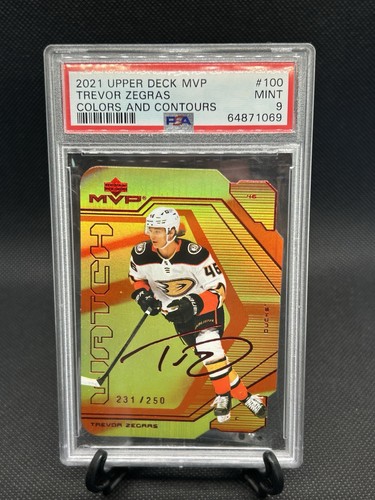 Trevor Zegras #100 2021 Upper Deck MVP Colors and Contours card