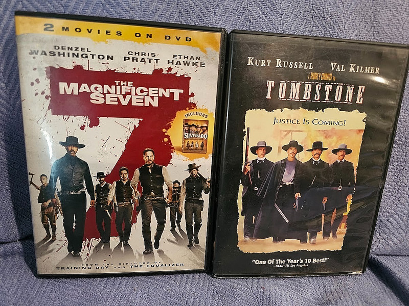 Western DVD Triple Feature * Magnificent Seven & Silverado & Tombstone