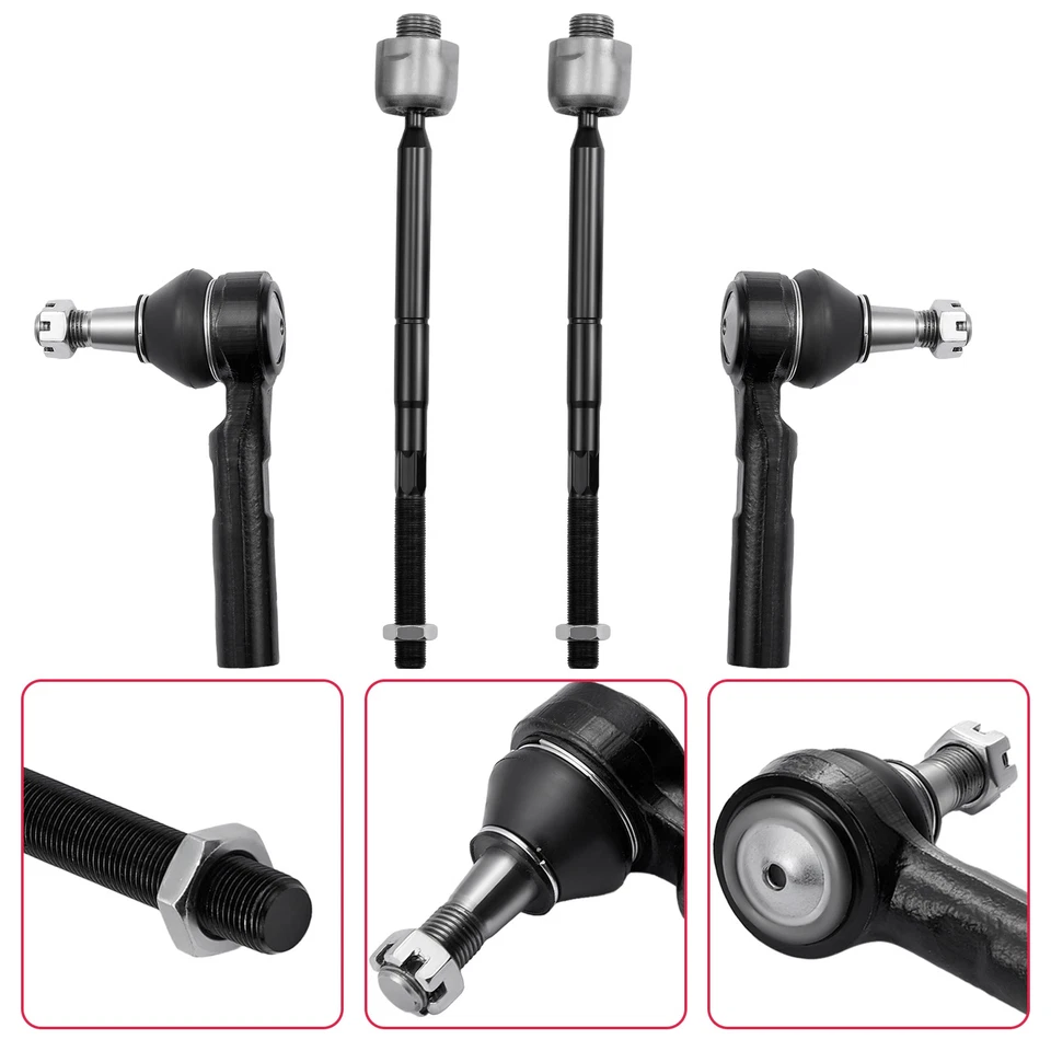 Front Inner and Outer Tie Rods For Cadillac Escalade ESV 2013-2014 6.2L V8 - Imagem 4 de 4