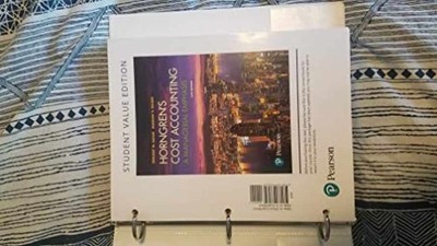 Horngren's Cost Accounting: A - Loose Leaf, by Datar Srikant; Rajan - Very Good