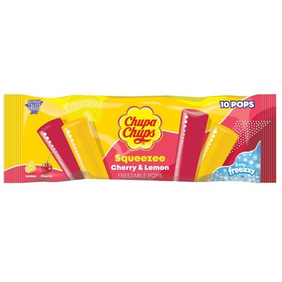 Chupa Chups Squeezee Freeze Pops Cherry & Lemon 10x60ml
